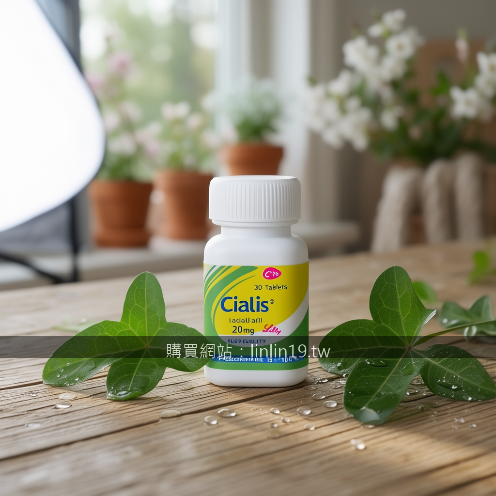 Scandinavian hygge product photography. Photograph the Cialis 20mg 30 Tablets pr
