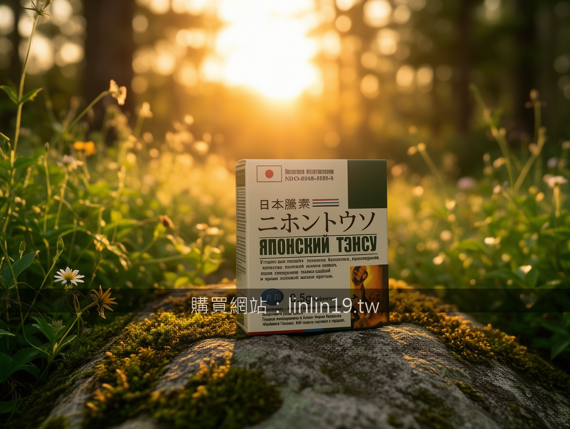GOLDEN HOUR OUTDOOR with natural bokeh. Place the Japanese Tencu 0.5g Tablets Bo