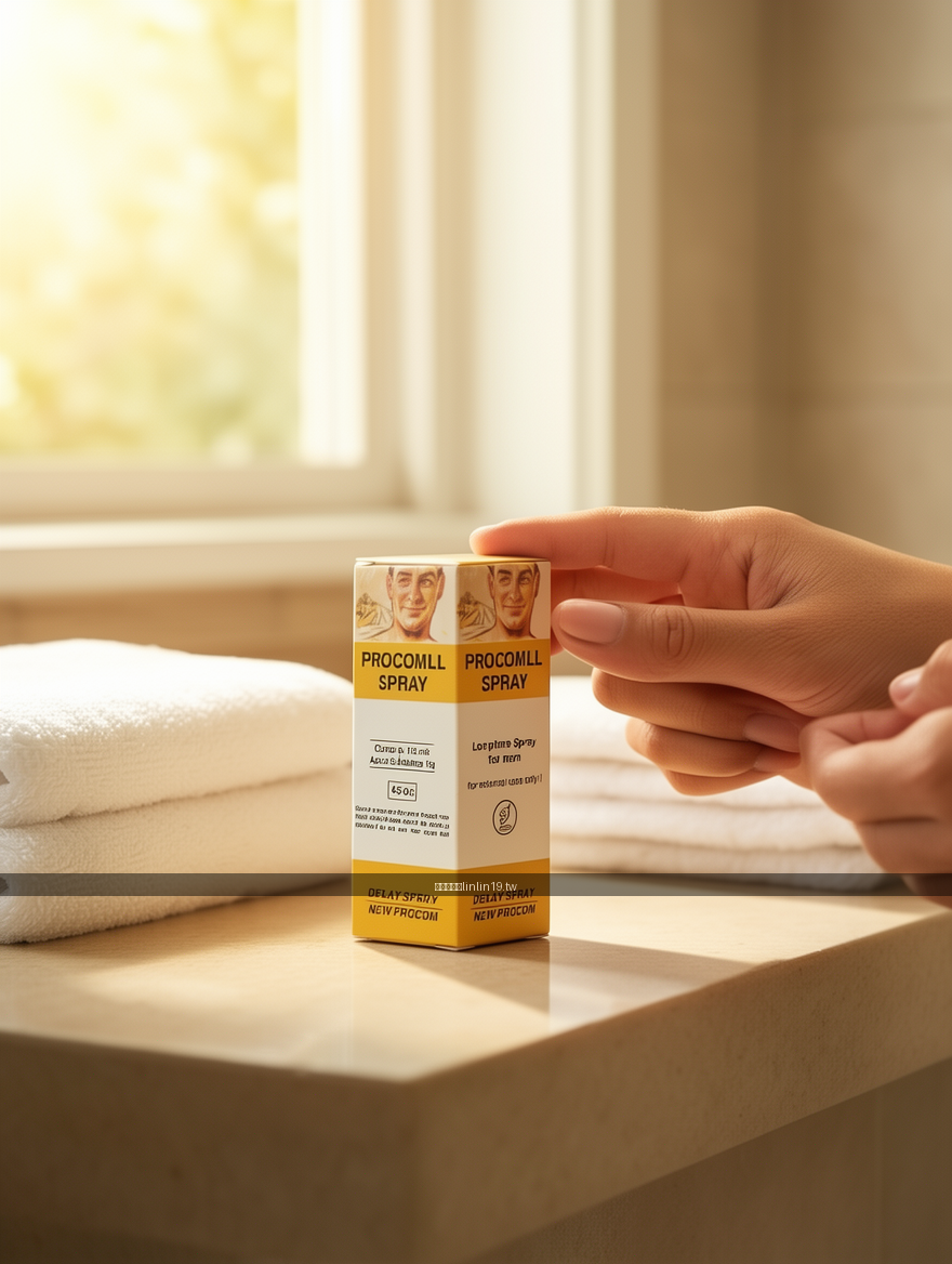 Lifestyle product photography. Place the Procomll Spray Delay Spray (Approximate